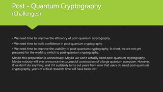 Post quantum cryptography | PPTX