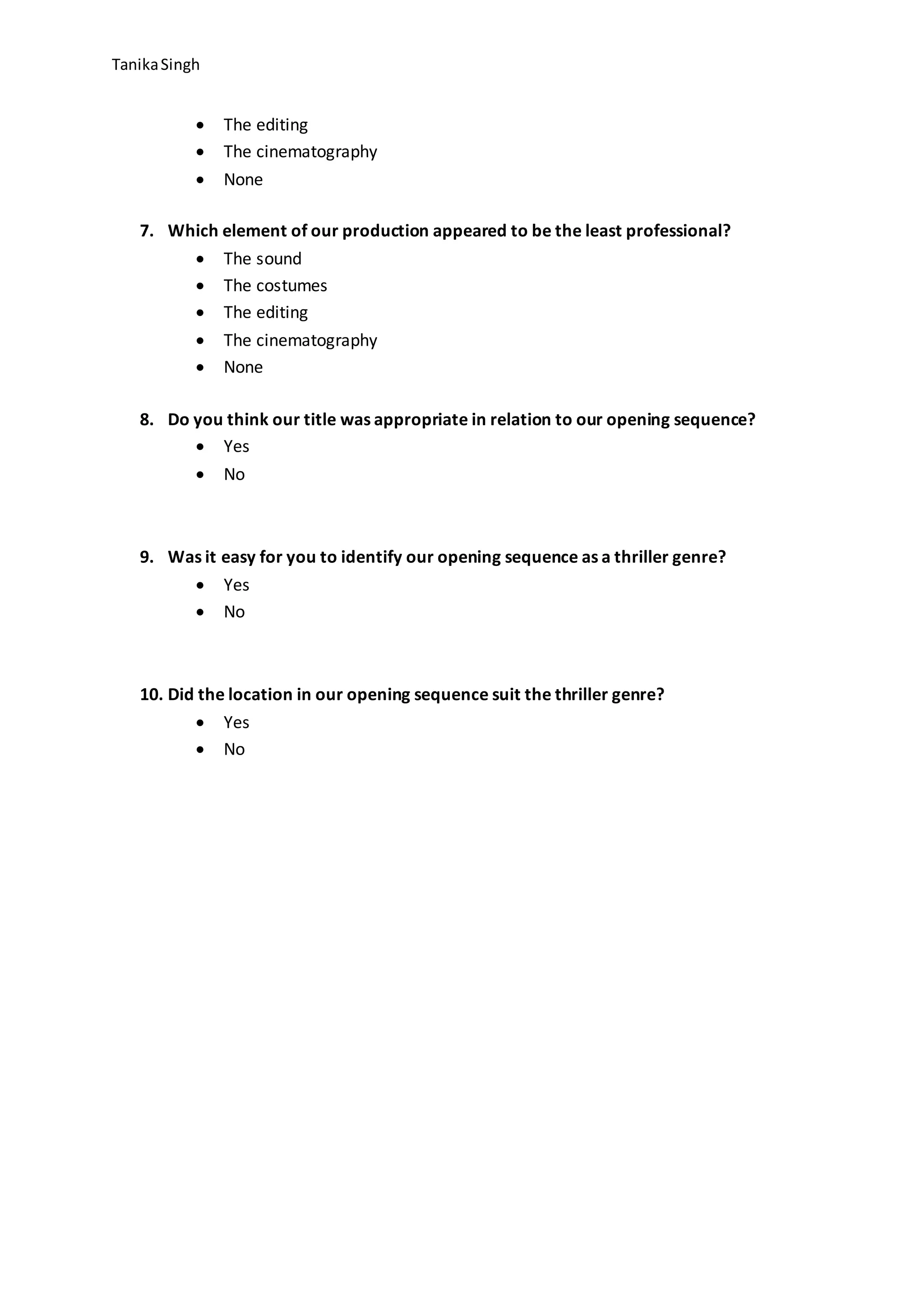 Post questionnaire | DOCX