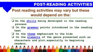 Post. Read Guide Lesson 8: Post-Reading Activities | PPTX