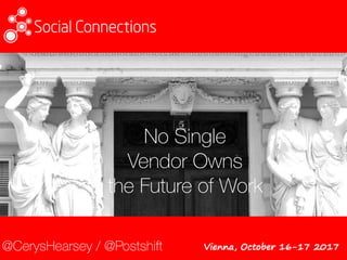 No Single
Vendor Owns
the Future of Work
@CerysHearsey / @Postshift
 
