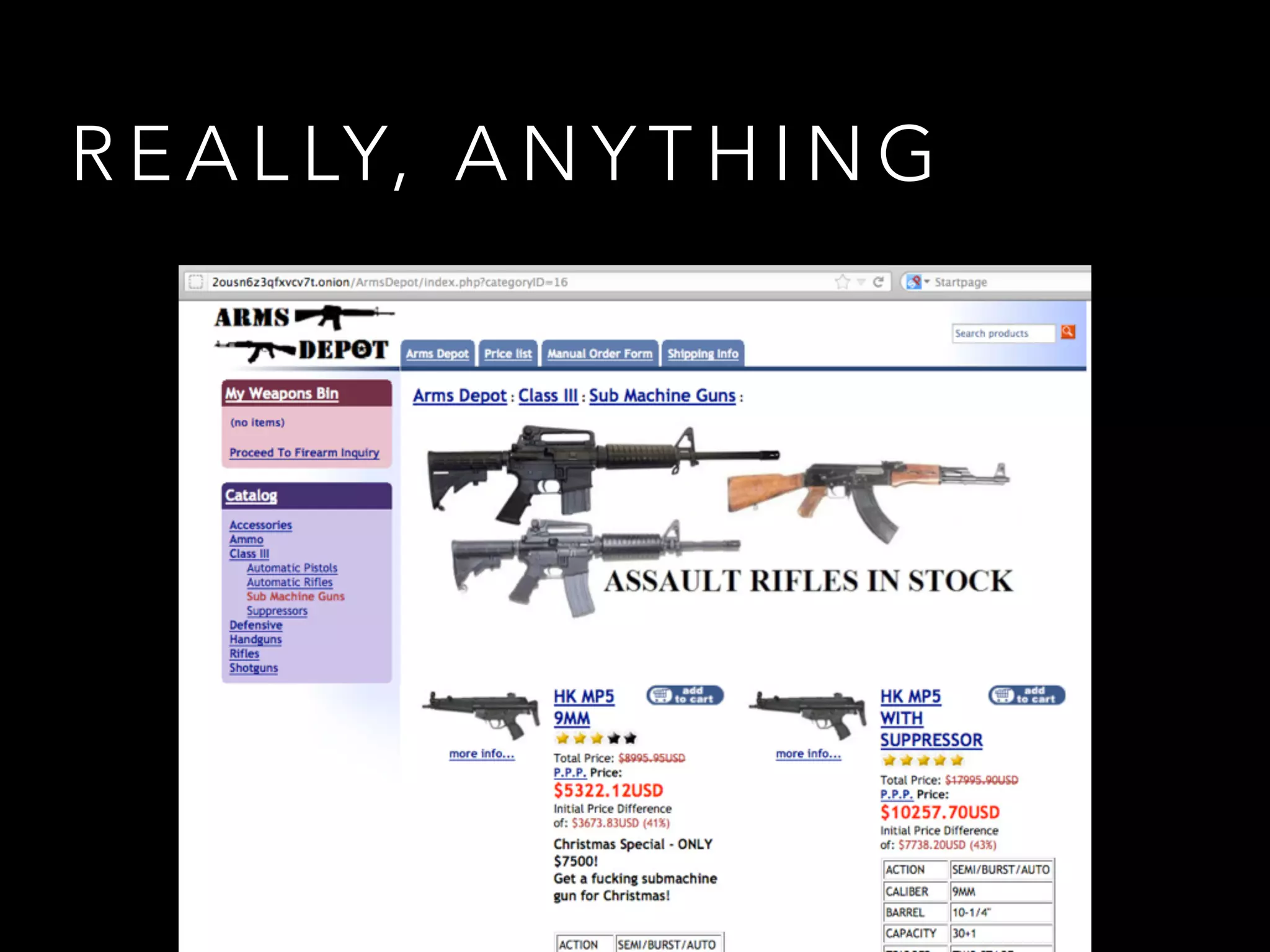 R E A L LY, A N Y T H I N G
