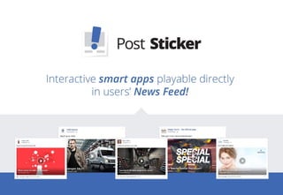 Post Sticker - interactive smart apps. Examples 
