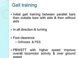 Part Task Gait Post stroke motor rehabilitation | PPTX
