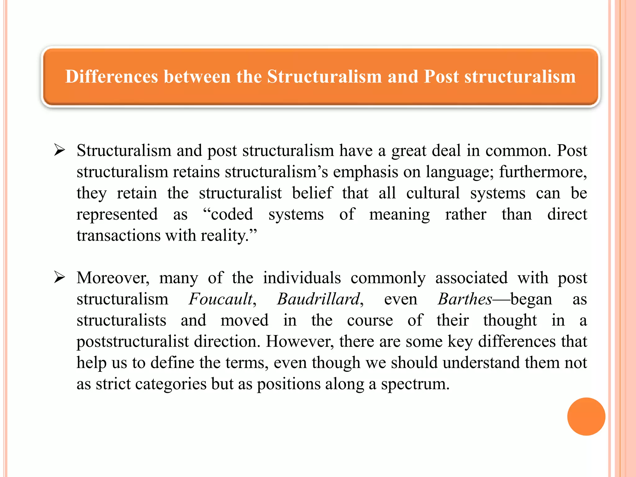 Poststructuralism and deconstruction PPT