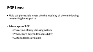 High Riding Rgp Post surgical contact lens.pptx