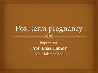 Supervisor:
Prof: Enas Hamdy
Dr: Rahma Saed
 