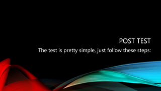 Post test | PPTX
