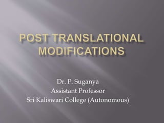 Dr. P. Suganya
Assistant Professor
Sri Kaliswari College (Autonomous)
 