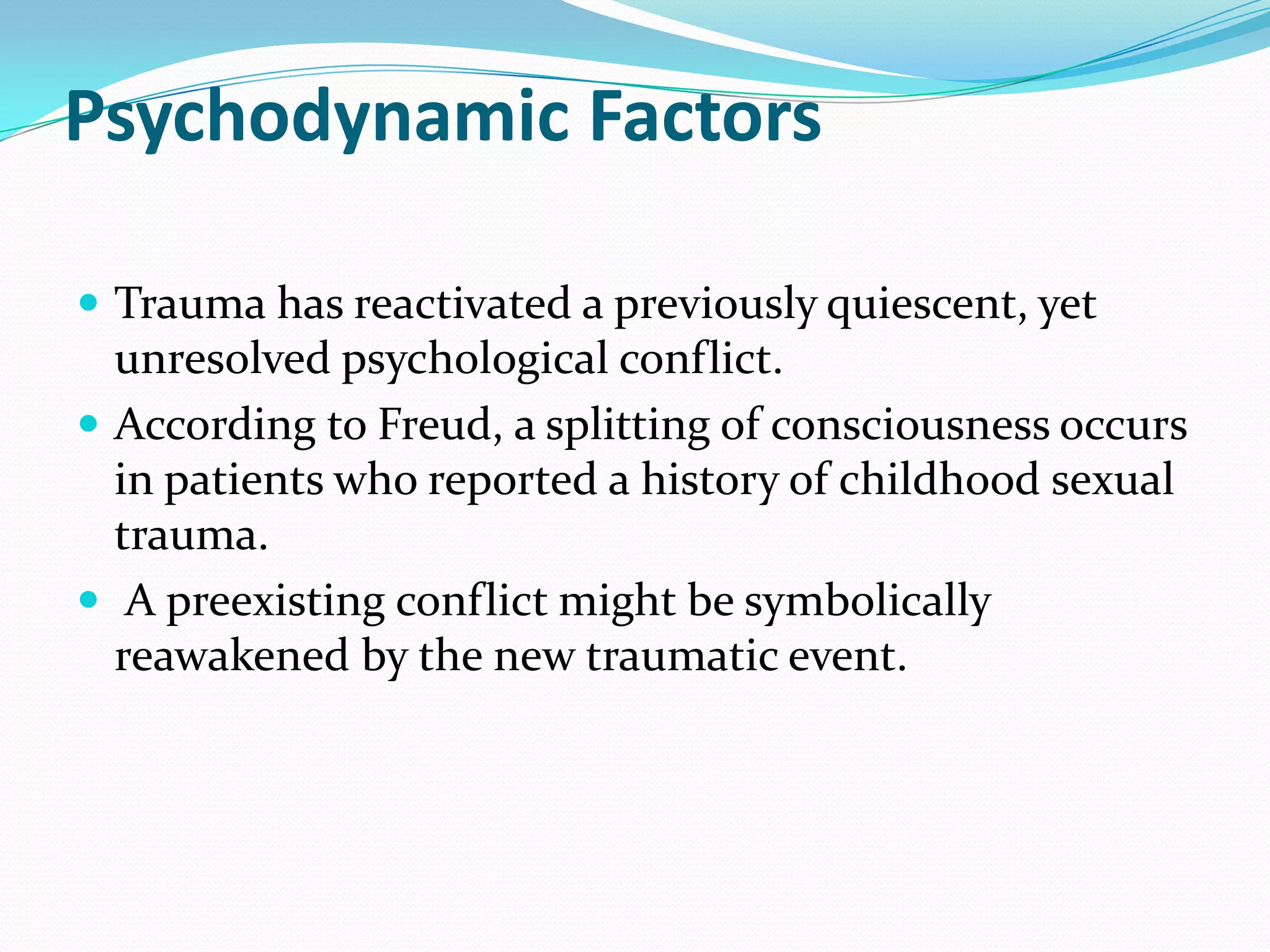 Posttraumatic stress disorder (ptsd) PPTX
