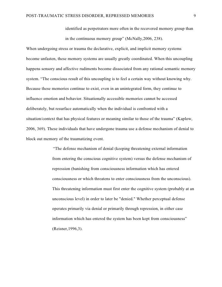 Samples Of Essay Writing In English Post Traumatic Stress Disorder Repressed Memories And Abnor Ties Post Traumatic Stress Disorder Business Strategy Essay also Essay On My School In English Post Traumatic Stress Disorder Essay Noha Psychology Essay Matthijs Thesis For A Narrative Essay