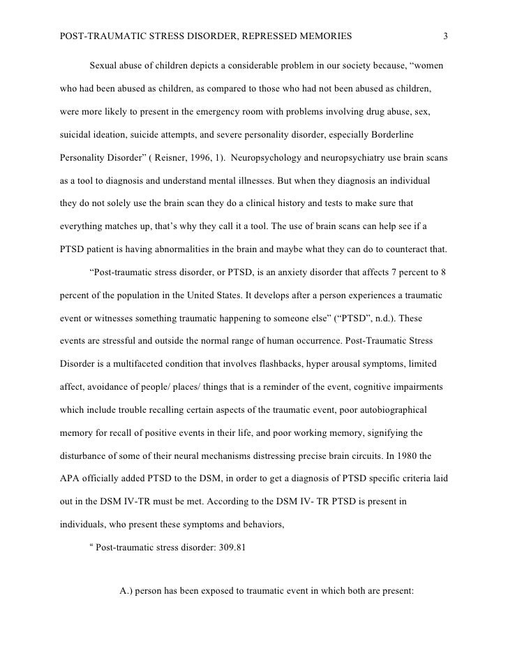 Studies on repressed memories picture