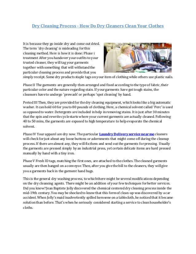 Dry Cleaning Process How Do Dry Cleaners Clean Your Clothes