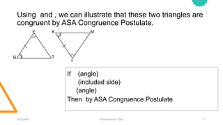 Comprehensive Guide to Triangle Congruence Postulates: SAS, ASA, and ...