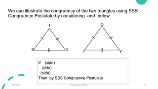 Comprehensive Guide to Triangle Congruence Postulates: SAS, ASA, and ...