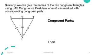 Comprehensive Guide to Triangle Congruence Postulates: SAS, ASA, and ...