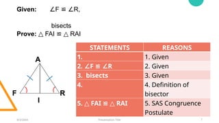 Comprehensive Guide to Triangle Congruence Postulates: SAS, ASA, and ...