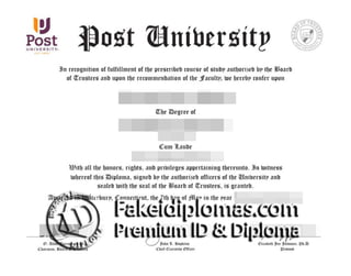 Post University degree