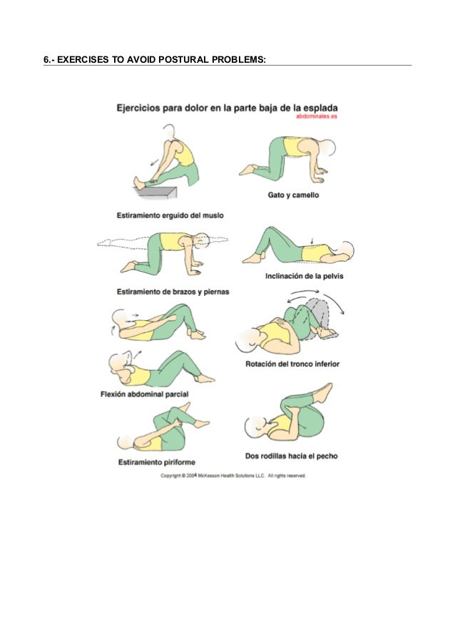 Postural education and back care