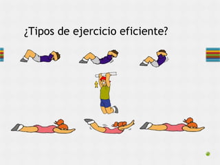 ¿Tipos de ejercicio eficiente?
 