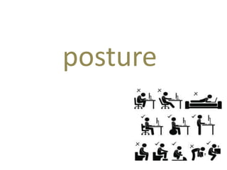 posture
 