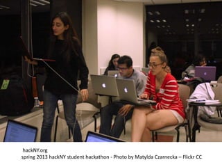 hackNY.org
spring 2013 hackNY student hackathon - Photo by Matylda Czarnecka – Flickr CC
 