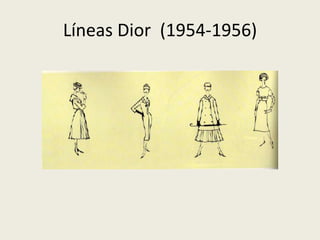 Líneas Dior (1954-1956) 
 
