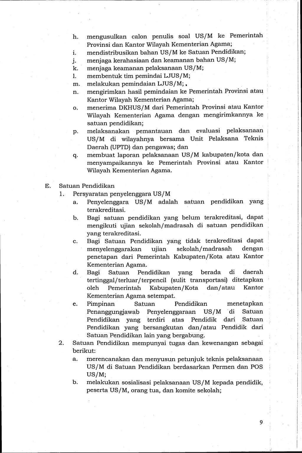 Pos ujian sekolah 2015