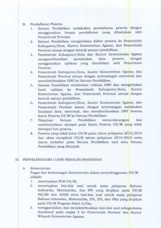 Pos Ujian Sekolah SD 2015