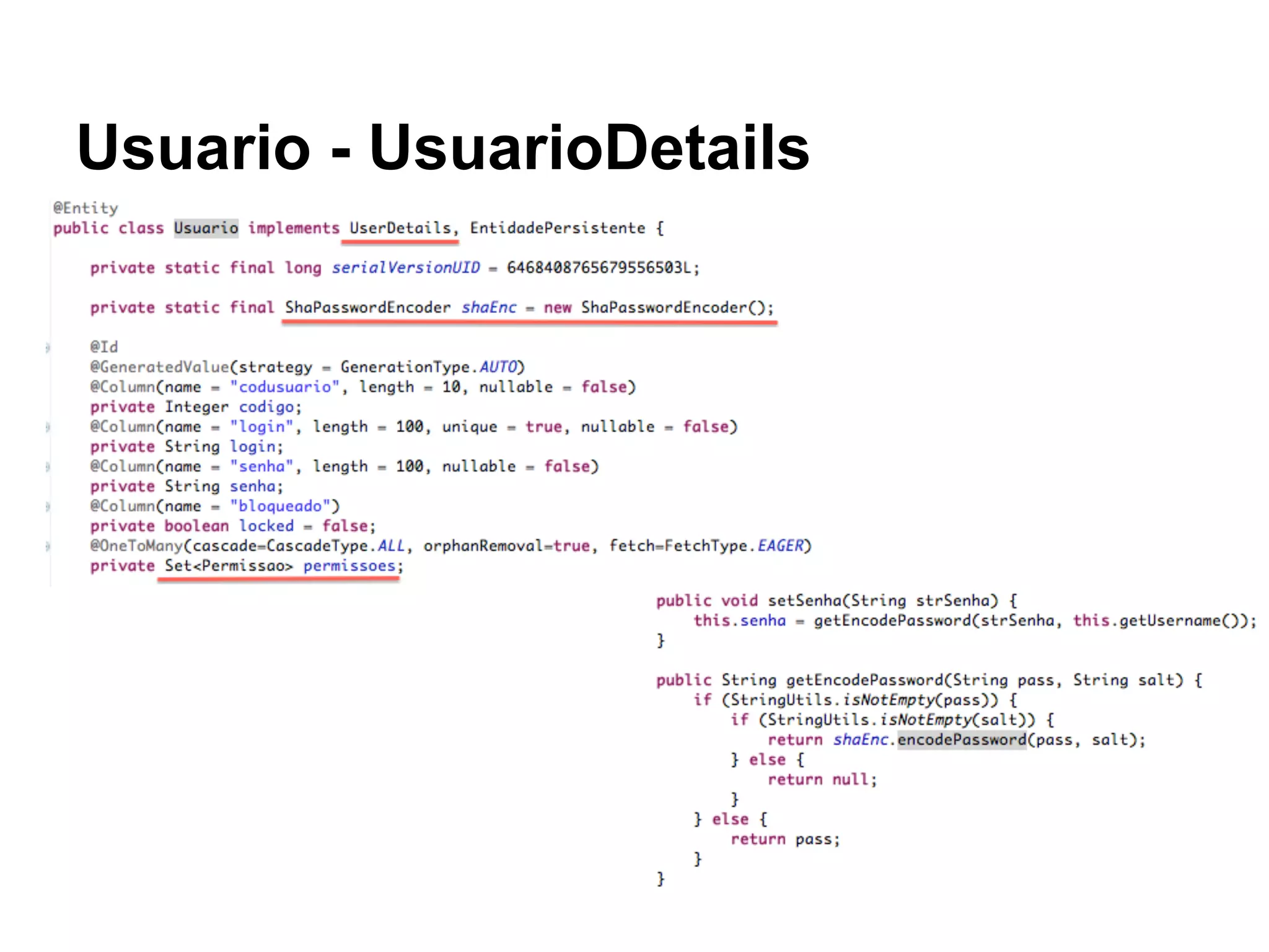 Usuario - UsuarioDetails
 