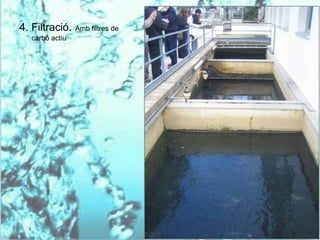4. Filtració.   Amb filtres de
  carbó actiu
 