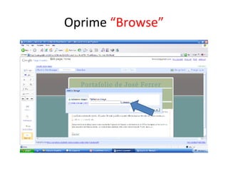 Oprime  “Browse” 