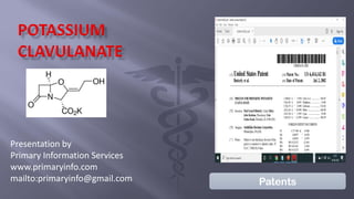 Presentation by
Primary Information Services
www.primaryinfo.com
mailto:primaryinfo@gmail.com Patents
 