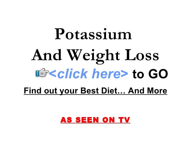 Potassium and Weight Loss
