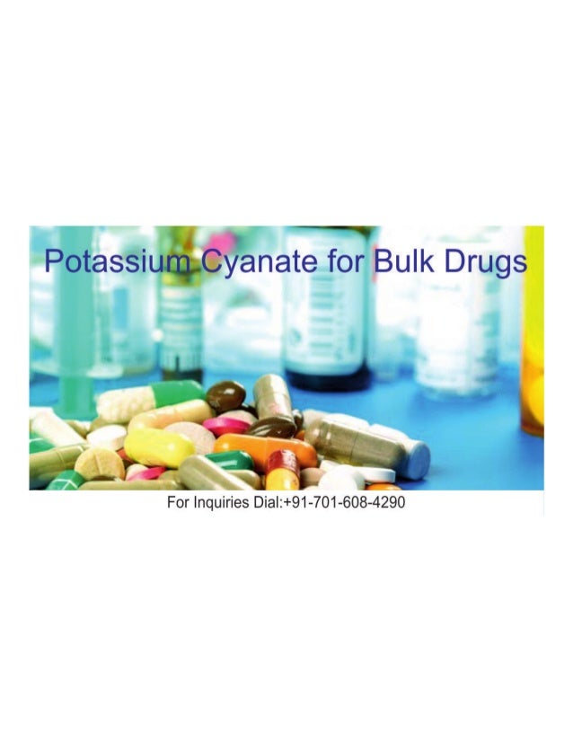 Potassium cyanate for bulk drugs