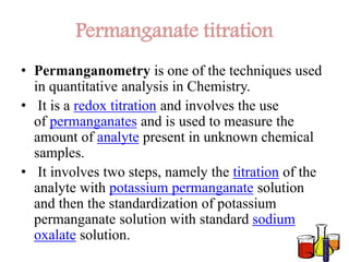 standardization of potassium permanganate