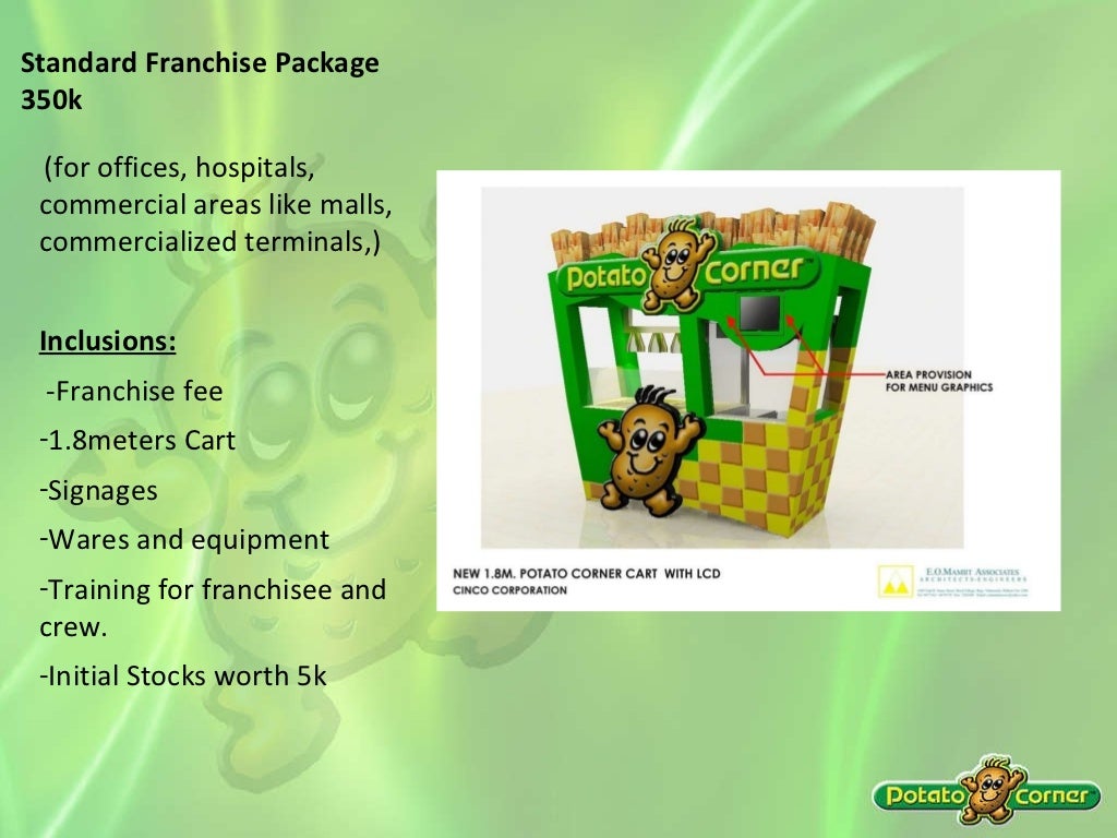 Potato Corner Franchise Packages