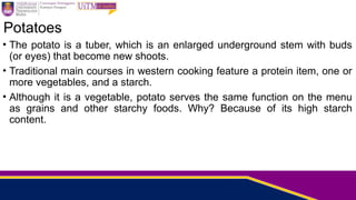 potatoes, farinaceous and rice for basic culinary skills.pptx