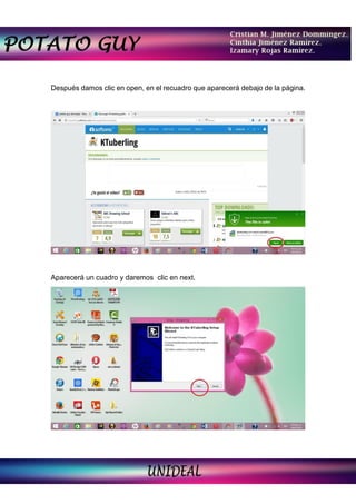 Después damos clic en open, en el recuadro que aparecerá debajo de la página.
Aparecerá un cuadro y daremos clic en next.
 