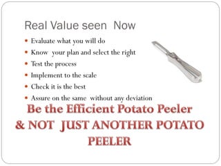 SHORT STORY  The Untold Story Of The Potato Peeler