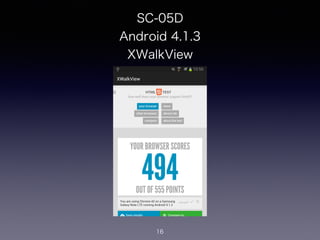 SC-05D
Android 4.1.3
XWalkView
16
 