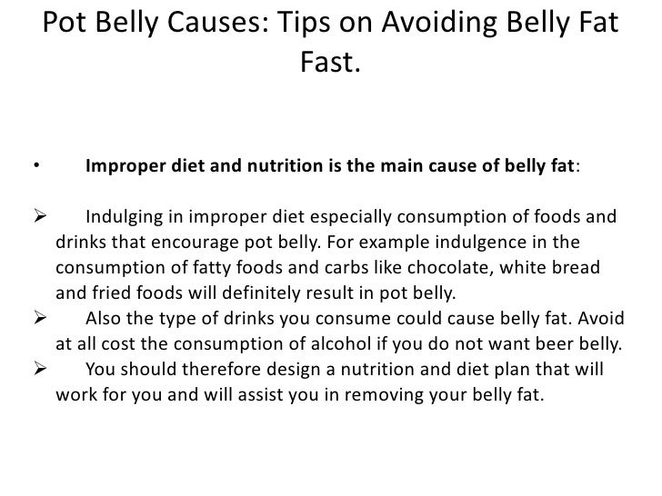 Pot Belly Causes