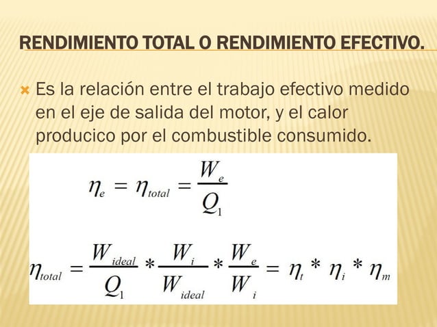 Potencia-Rendimiento-torque y balance térmico