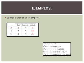  Vamos a poner un ejemplo:
EJEMPLOS:
 