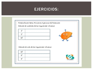 EJERCICIOS:
 