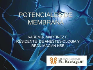 KAREM A. MARTINEZ F.
RESIDENTE DE ANESTESIOLOGIA Y
       REANIMACIòN HSB
 