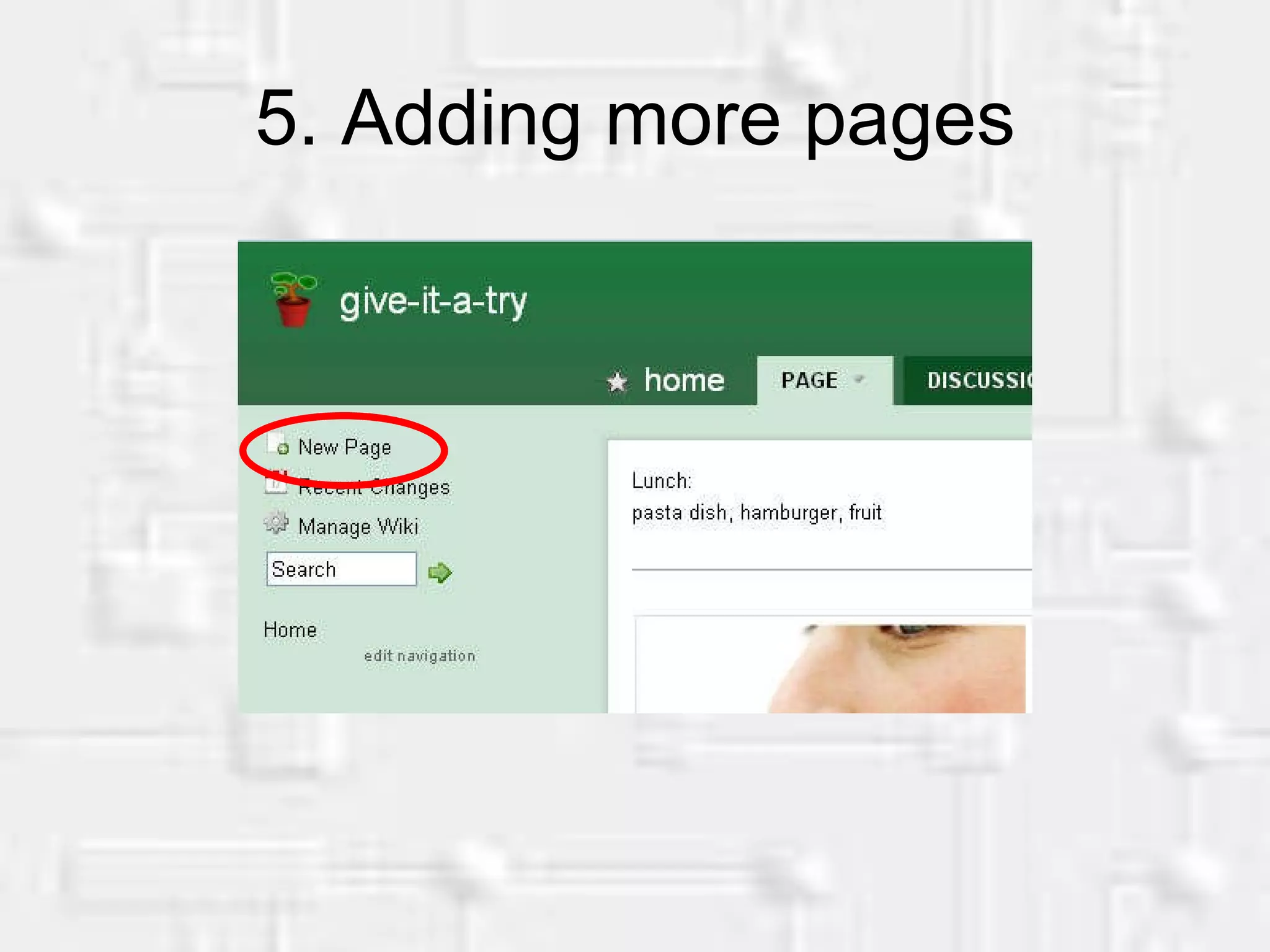 5. Adding more pages