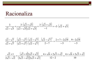 Potencias y radicales | PPT