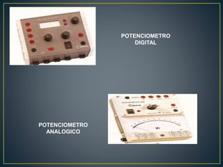 POTENCIOMETRO 
ANALOGICO 
POTENCIOMETRO 
DIGITAL 
