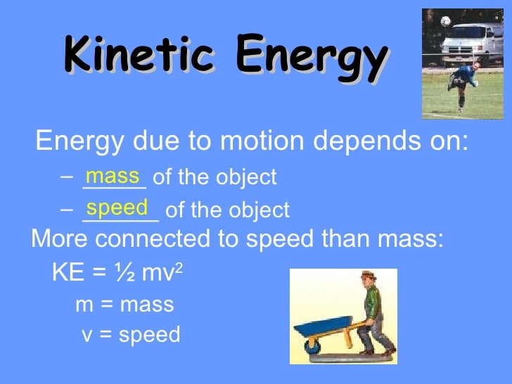 potential and kinetic energy