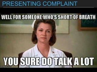 PRESENTING COMPLAINT
 
